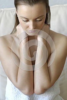 Pretty woman and spa