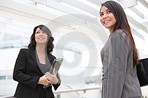 Pretty Women at Office Building