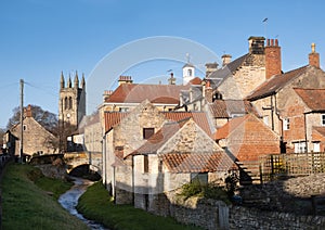 Pretty yorkshire village of Helmsley in the North Yorks Moors, the Rye dale village has quaint cottages and excellent sausage roll