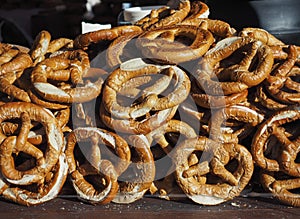 Pretzel baked bread