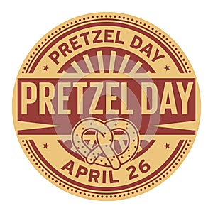 Pretzel Day stamp photo