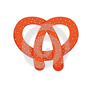 pretzel delicios snack food icon