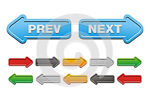 Prev and next buttons - arrow buttons