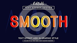 Prevalent modern round text effect style vector