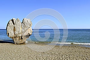 Preveli beach in Crete, Greece