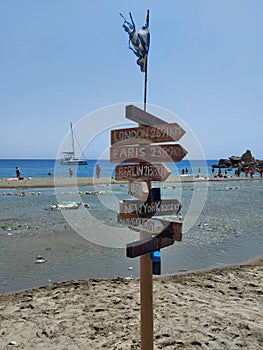 Preveli Beach, the palm forest is a wonderful place in Crete, Greece