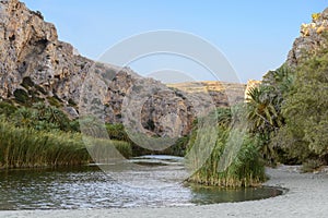 Preveli river. Crete. Greece