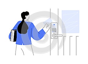 Prevent data leakage abstract concept vector illustration.