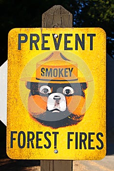 Prevent Forest Fires Sign