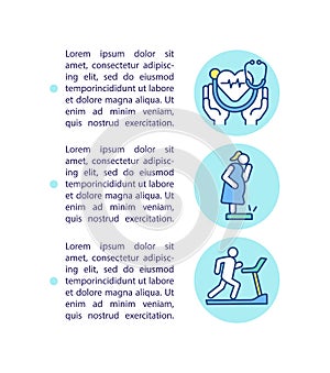 Preventative health practices concept icon with text photo