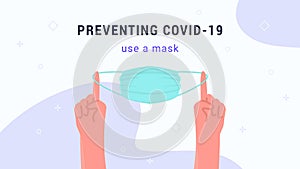 Preventing covid-19 using a medical face mask