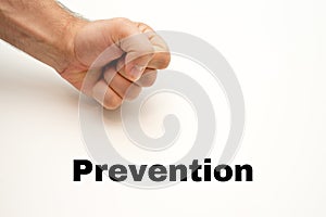 Prevention - Covid-1, Image with words related to the corona virus