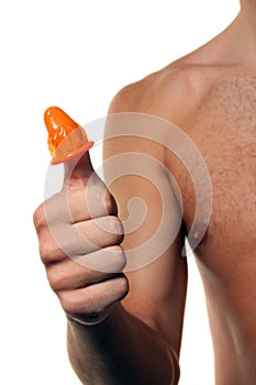 Prevention and protection against AIDS by condom.