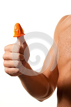 Prevention and protection against AIDS by condom.