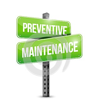 preventive maintenance street sign