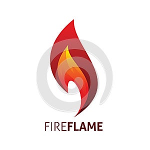 Modern fire flame logo design