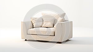 Preview Of 4d Couch Chair 3d Model In Light Beige And Beige photo