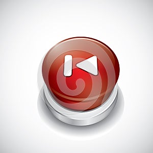 Previous button. Vector illustration decorative design