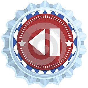 previous button. Vector illustration decorative design