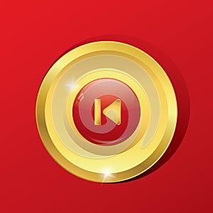 previous button. Vector illustration decorative design