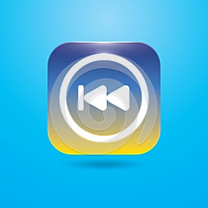 previous button. Vector illustration decorative design