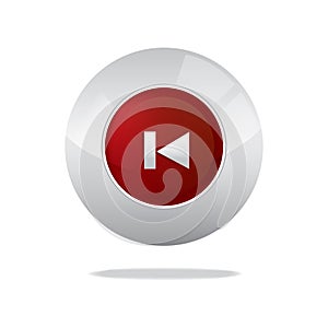 previous button. Vector illustration decorative design