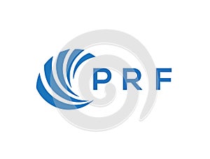 PRF letter logo design on white background. PRF creative circle letter logo concept.