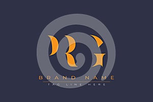 PRG abstract letter logo design