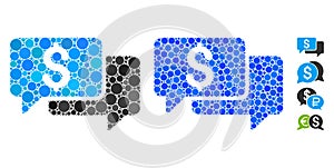 Price Bids Composition Icon of Round Dots