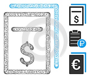 Price Copy Polygonal Web Vector Mesh Illustration