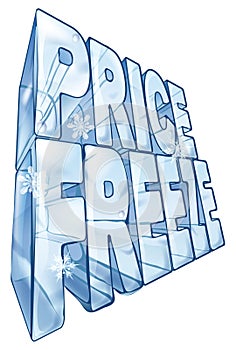 Price freeze sale illustration photo