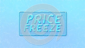 Price Freeze Super Sale Cartoon Comic Text Effect Background photo