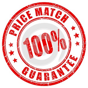 Price match guarantee business stamp