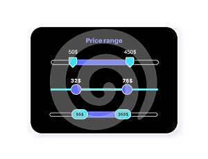 Price range filter