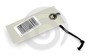 Price tag with bar code