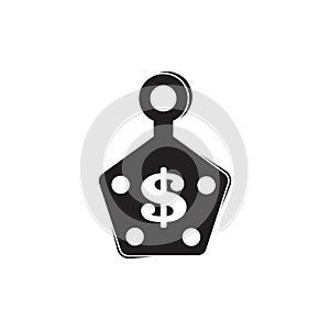 Price tag money dollar symbol vector