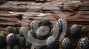 Prickly Wood: Unreal Engine 5 Landscape With Cactus Plants photo