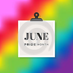 Pride LGBTQ multicolor tie dye background. June. Pride Month. Vector illustration, flat design photo