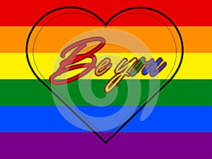 Pride for pride month. Vector art work.