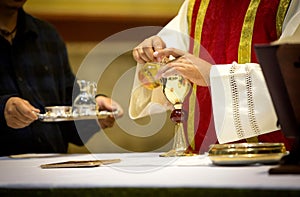 Priest in consecration photo