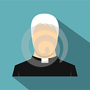 Priest icon, flat style