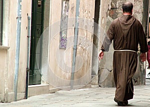Priest strolling photo