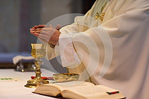 Priest during a wedding ceremony