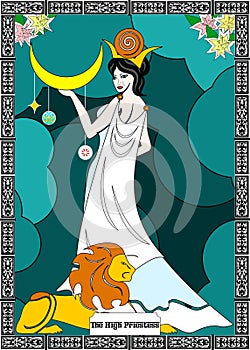The priestess card