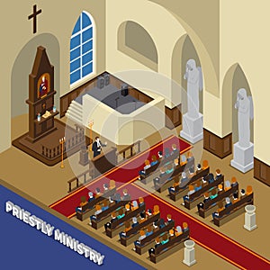 Priestly Ministry Isometric Composition photo