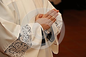 Priests during mass in a Catholic church