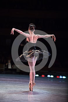 Prima ballerina dancing