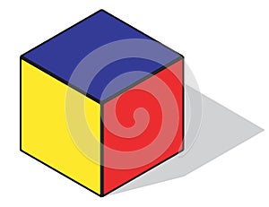 Primary color cube