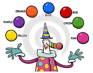 Primary colors educational activity photo