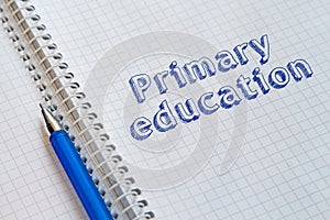 Primary education concept